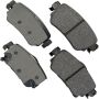 Akebono ACT1965 Akebono ProACT Ultra Premium Ceramic Disc Brake Pad Kit