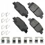 Akebono ACT2037 Akebono ProACT Ultra Premium Ceramic Disc Brake Pad Kit