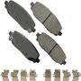 Akebono ACT2186 Akebono ProACT Ultra Premium Ceramic Disc Brake Pad Kit