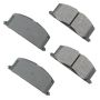 Akebono ACT242 Akebono ProACT Ultra Premium Ceramic Disc Brake Pad Kit