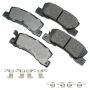 Akebono ACT325A Akebono ProACT Ultra Premium Ceramic Disc Brake Pad Kit