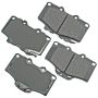 Akebono ACT611 Akebono ProACT Ultra Premium Ceramic Disc Brake Pad Kit