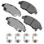 Akebono ACT621A Akebono ProACT Ultra Premium Ceramic Disc Brake Pad Kit