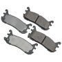 Akebono ACT636 Akebono ProACT Ultra Premium Ceramic Disc Brake Pad Kit
