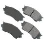Akebono ACT643 Akebono ProACT Ultra Premium Ceramic Disc Brake Pad Kit
