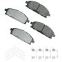 Akebono ACT691 Akebono ProACT Ultra Premium Ceramic Disc Brake Pad Kit