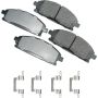 Akebono ACT691A Akebono ProACT Ultra Premium Ceramic Disc Brake Pad Kit
