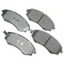 Akebono ACT700 Akebono ProACT Ultra Premium Ceramic Disc Brake Pad Kit