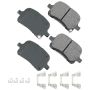 Akebono ACT707A Akebono ProACT Ultra Premium Ceramic Disc Brake Pad Kit