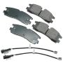 Akebono ACT754 Akebono ProACT Ultra Premium Ceramic Disc Brake Pad Kit
