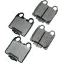 Akebono ACT771 Akebono ProACT Ultra Premium Ceramic Disc Brake Pad Kit