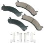 Akebono ACT784 Akebono ProACT Ultra Premium Ceramic Disc Brake Pad Kit