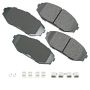 Akebono ACT793A Akebono ProACT Ultra Premium Ceramic Disc Brake Pad Kit