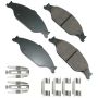 Akebono ACT804 Akebono ProACT Ultra Premium Ceramic Disc Brake Pad Kit