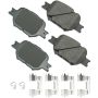 Akebono ACT817A Akebono ProACT Ultra Premium Ceramic Disc Brake Pad Kit