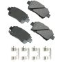 Akebono ACT822A Akebono ProACT Ultra Premium Ceramic Disc Brake Pad Kit