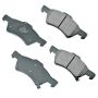 Akebono ACT857 Akebono ProACT Ultra Premium Ceramic Disc Brake Pad Kit
