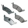 Akebono ACT858 Akebono ProACT Ultra Premium Ceramic Disc Brake Pad Kit