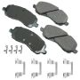 Akebono ACT866A Akebono ProACT Ultra Premium Ceramic Disc Brake Pad Kit
