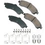 Akebono ACT882 Akebono ProACT Ultra Premium Ceramic Disc Brake Pad Kit