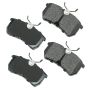 Akebono ACT886 Akebono ProACT Ultra Premium Ceramic Disc Brake Pad Kit