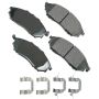 Akebono ACT888A Akebono ProACT Ultra Premium Ceramic Disc Brake Pad Kit
