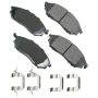 Akebono ACT888B Akebono ProACT Ultra Premium Ceramic Disc Brake Pad Kit