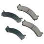 Akebono ACT909 Akebono ProACT Ultra Premium Ceramic Disc Brake Pad Kit