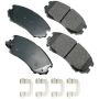 Akebono ACT924B Akebono ProACT Ultra Premium Ceramic Disc Brake Pad Kit