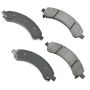 Akebono ACT989 Akebono ProACT Ultra Premium Ceramic Disc Brake Pad Kit