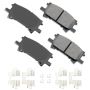 Akebono ACT996A Akebono ProACT Ultra Premium Ceramic Disc Brake Pad Kit