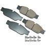 Akebono EUR1065 Akebono EURO Ultra Premium Ceramic Disc Brake Pad Kit