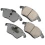 Akebono EUR1107A Akebono EURO Ultra Premium Ceramic Disc Brake Pad Kit