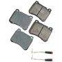 Akebono EUR1121 Akebono EURO Ultra Premium Ceramic Disc Brake Pad Kit