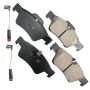 Akebono EUR1122 Akebono EURO Ultra Premium Ceramic Disc Brake Pad Kit
