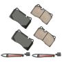 Akebono EUR1129 Akebono EURO Ultra Premium Ceramic Disc Brake Pad Kit