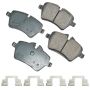 Akebono EUR1204A Akebono EURO Ultra Premium Ceramic Disc Brake Pad Kit