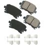 Akebono EUR1348A Akebono EURO Ultra Premium Ceramic Disc Brake Pad Kit