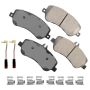 Akebono EUR1406 Akebono EURO Ultra Premium Ceramic Disc Brake Pad Kit