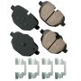 Akebono EUR1473 Akebono EURO Ultra Premium Ceramic Disc Brake Pad Kit