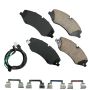 Akebono EUR1479 Akebono EURO Ultra Premium Ceramic Disc Brake Pad Kit