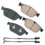 Akebono EUR1546 Akebono EURO Ultra Premium Ceramic Disc Brake Pad Kit