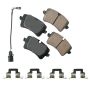 Akebono EUR1547 Akebono EURO Ultra Premium Ceramic Disc Brake Pad Kit