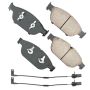 Akebono EUR1549 Akebono EURO Ultra Premium Ceramic Disc Brake Pad Kit