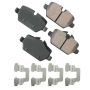 Akebono EUR1554 Akebono EURO Ultra Premium Ceramic Disc Brake Pad Kit