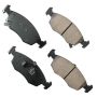 Akebono EUR1568 Akebono EURO Ultra Premium Ceramic Disc Brake Pad Kit