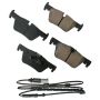 Akebono EUR1613 Akebono EURO Ultra Premium Ceramic Disc Brake Pad Kit