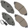 Akebono EUR1633A Akebono EURO Ultra Premium Ceramic Disc Brake Pad Kit