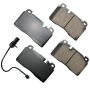 Akebono EUR1663 Akebono EURO Ultra Premium Ceramic Disc Brake Pad Kit