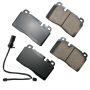 Akebono EUR1663A Akebono EURO Ultra Premium Ceramic Disc Brake Pad Kit